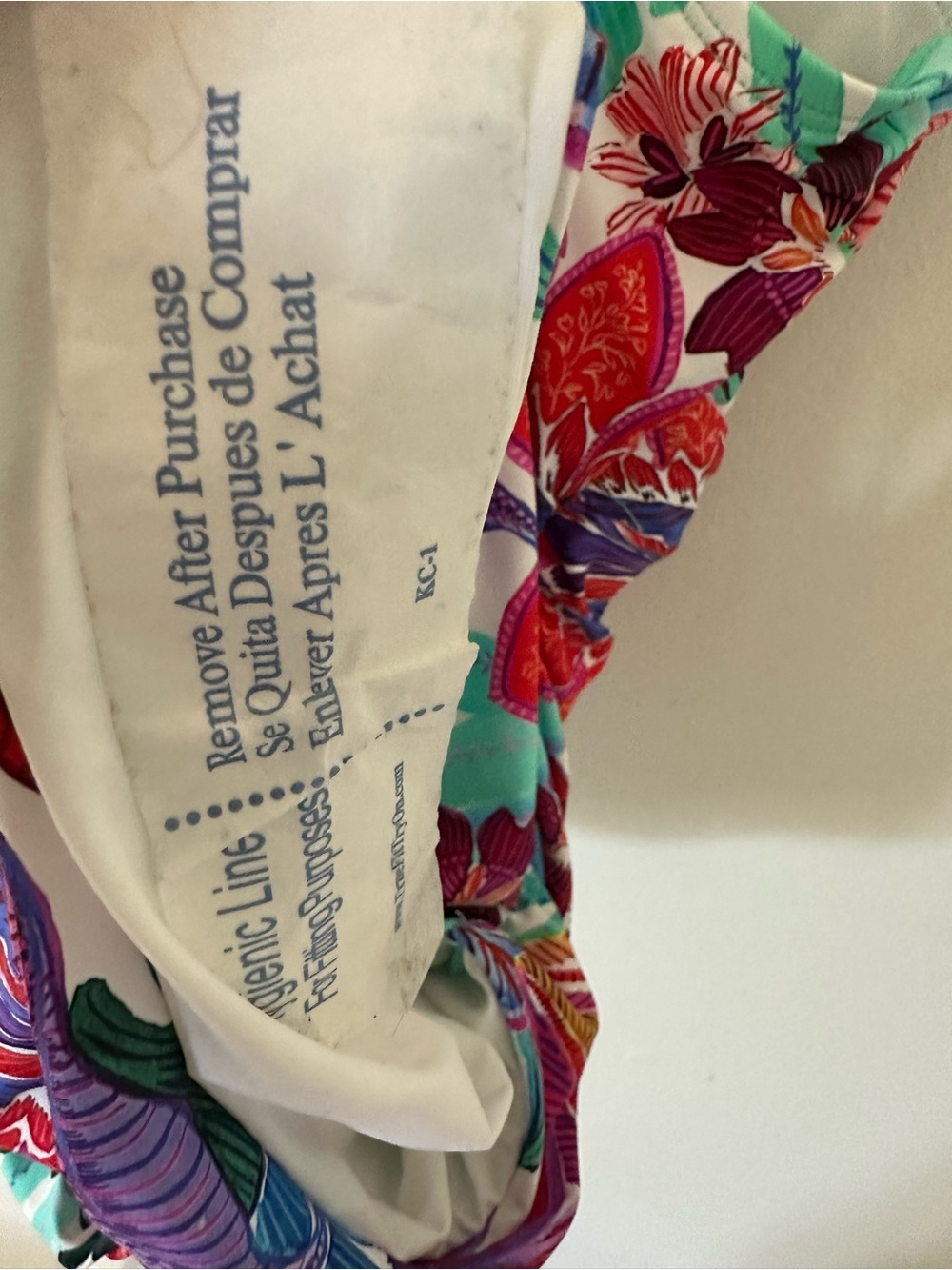 La Blanca Aqua Multi Floral Halter One-Piece Swimsuit size 14 - Picture 7 of 10
